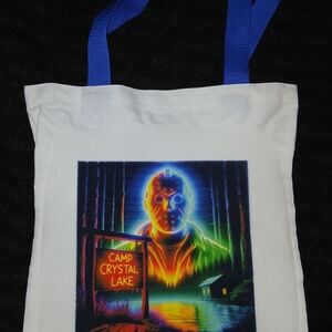 Not Rated White and Blue Tote Bag